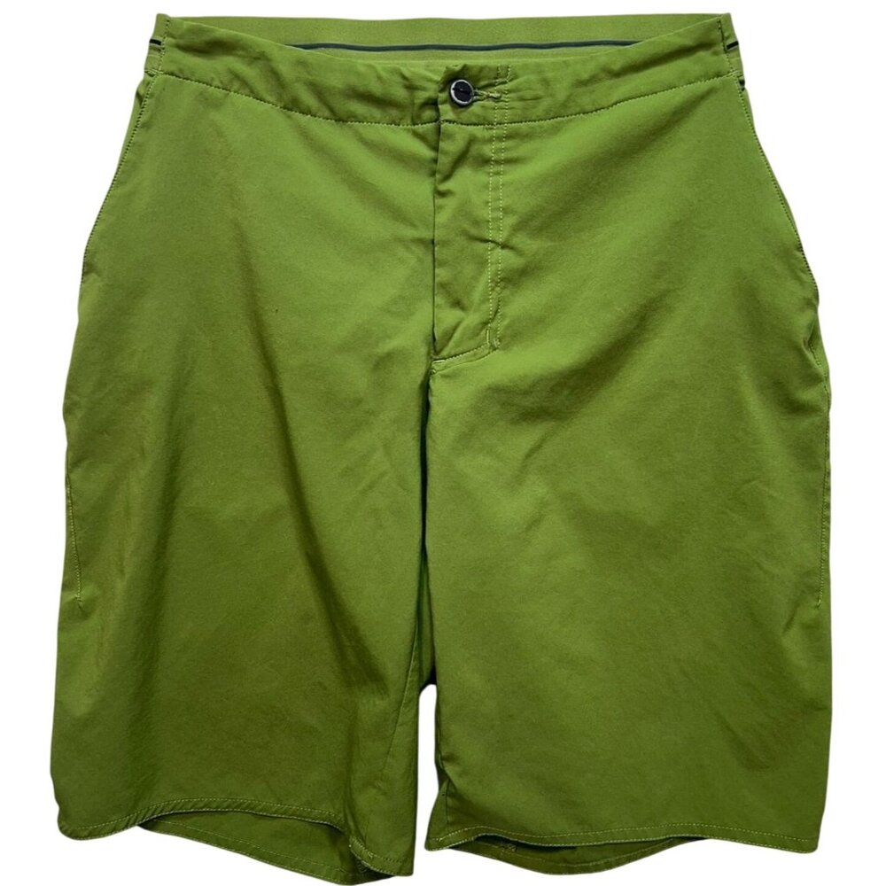 Adidas Terrex Men's Climalite Shorts Flat Front Stretch Size 30 Green Casual